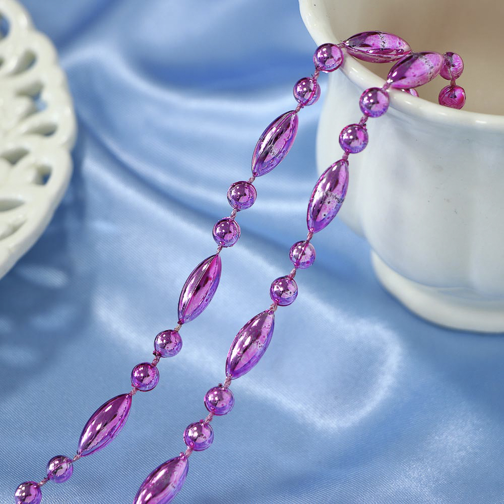 СНОУ БУМ Бусы декоративные 1x400 см, туба, 6 цветов,26-749 - #12