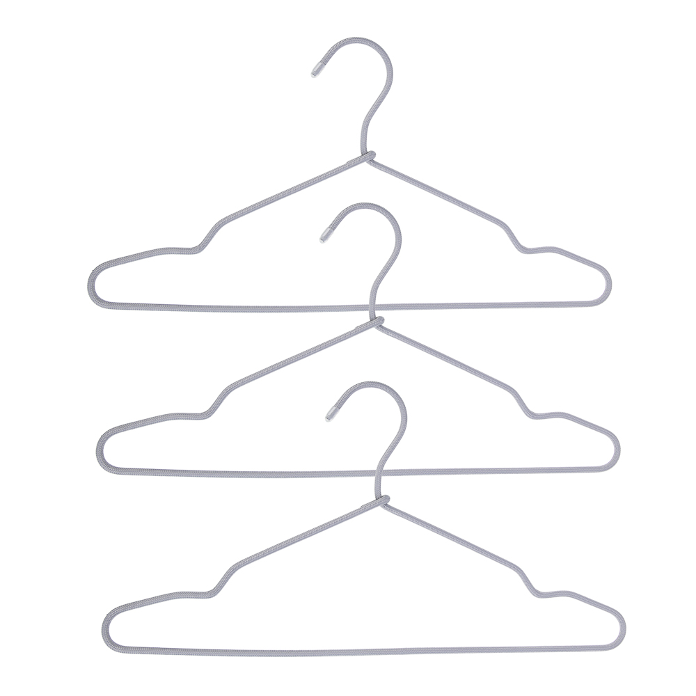 VETTA Набор вешалок, 3 шт, 40.5х20х0.5 см, металлические с текстильным покрытием - #2