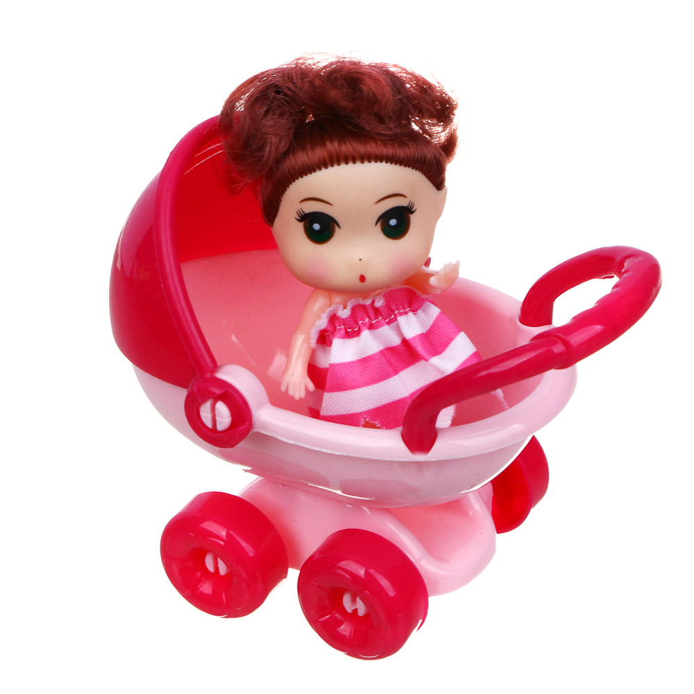 ИГРОЛЕНД Кукла в коляске, PP, PVC, 21х16,5х2 см - #4