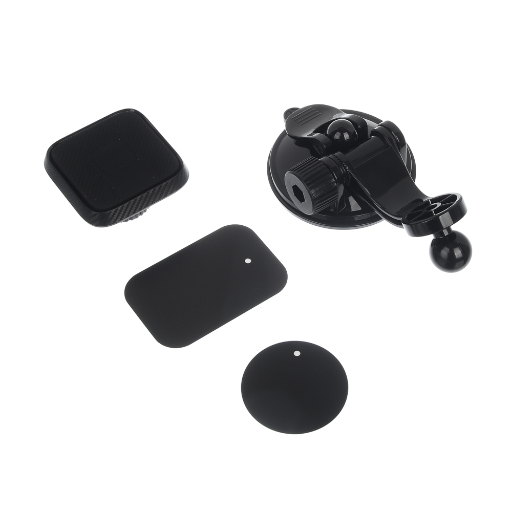 ЕРМАК Держатель телефона магнитный, на присоске, регулируемый угол, черный - #2