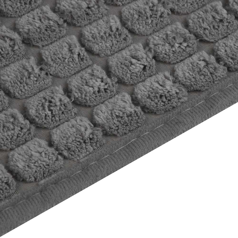 Набор ковриков для ванной тм VETTA Corn, сетка кукурузная 250г/м², 60х40см+80х50см, серый - #4