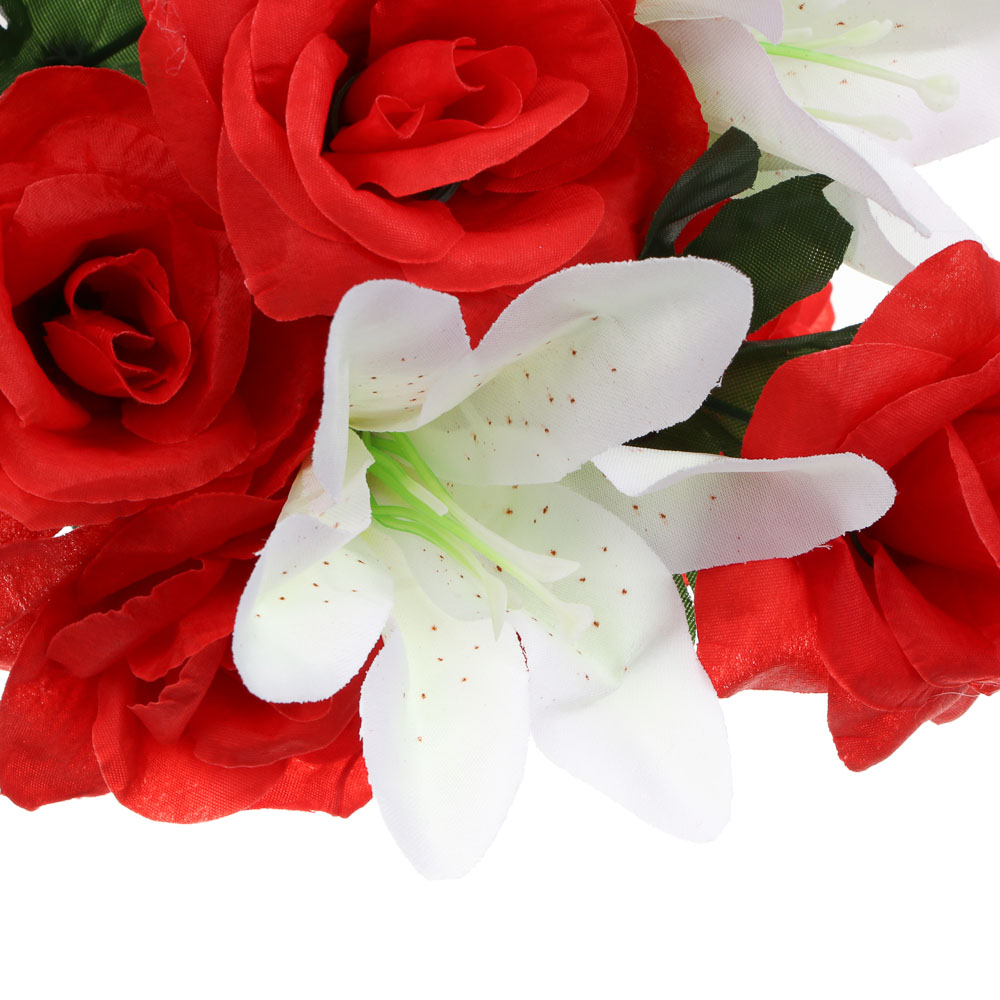 Букет искусственных цветов тм LADECOR розы, длина 40 см - #4