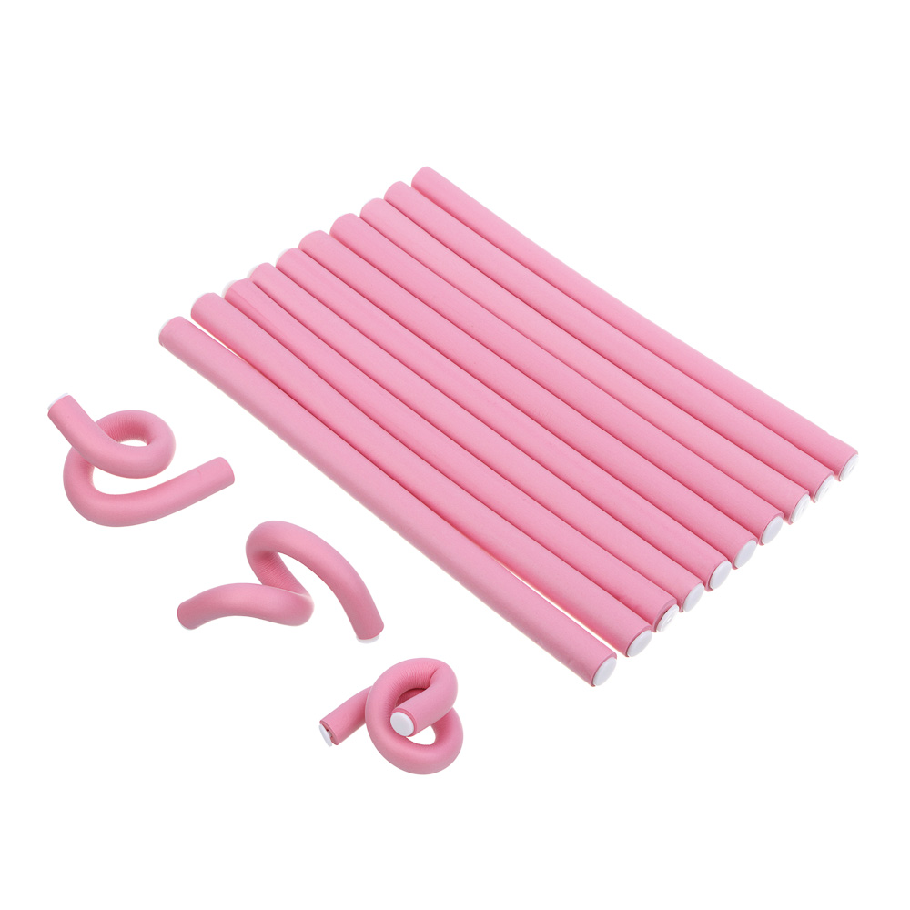 Папильотки ЮНИLOOK 10 шт, 25x1,5см, пластик, резина, 4 цвета, ACS-79 - #3