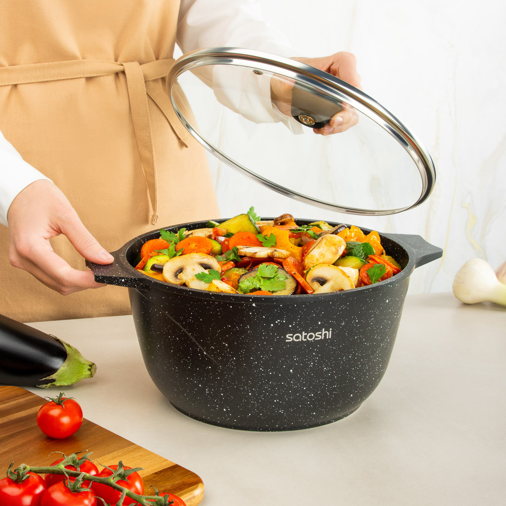 SATOSHI Монфор Казан 26х14,0см, 5,8л, литой алюминий, индукция - #9