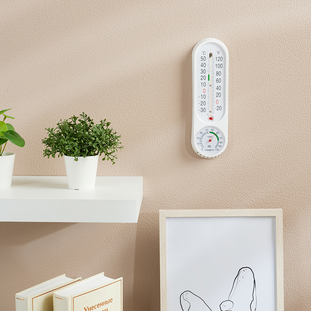 VETTA Термометр вертикальный, измерение влажности воздуха, 23x7см, пластик, блистер - #8