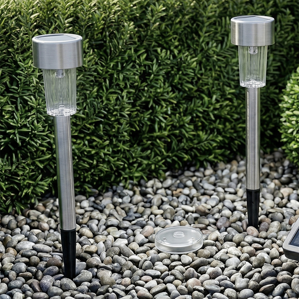 INBLOOM Фонарь на солнечной батарее, 30х4.7см, 1LED, белый, 1.2V 40mAh Ni-MH, пластик, нерж.сталь - #6