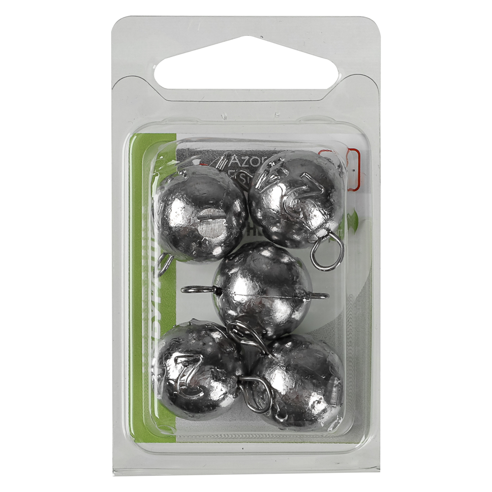 Набор чебурашек разборных тм AZOR FISHING,5шт,4г,6г,8г,10г,12г,14г,16г,18г,20,24г,10 видов - #22