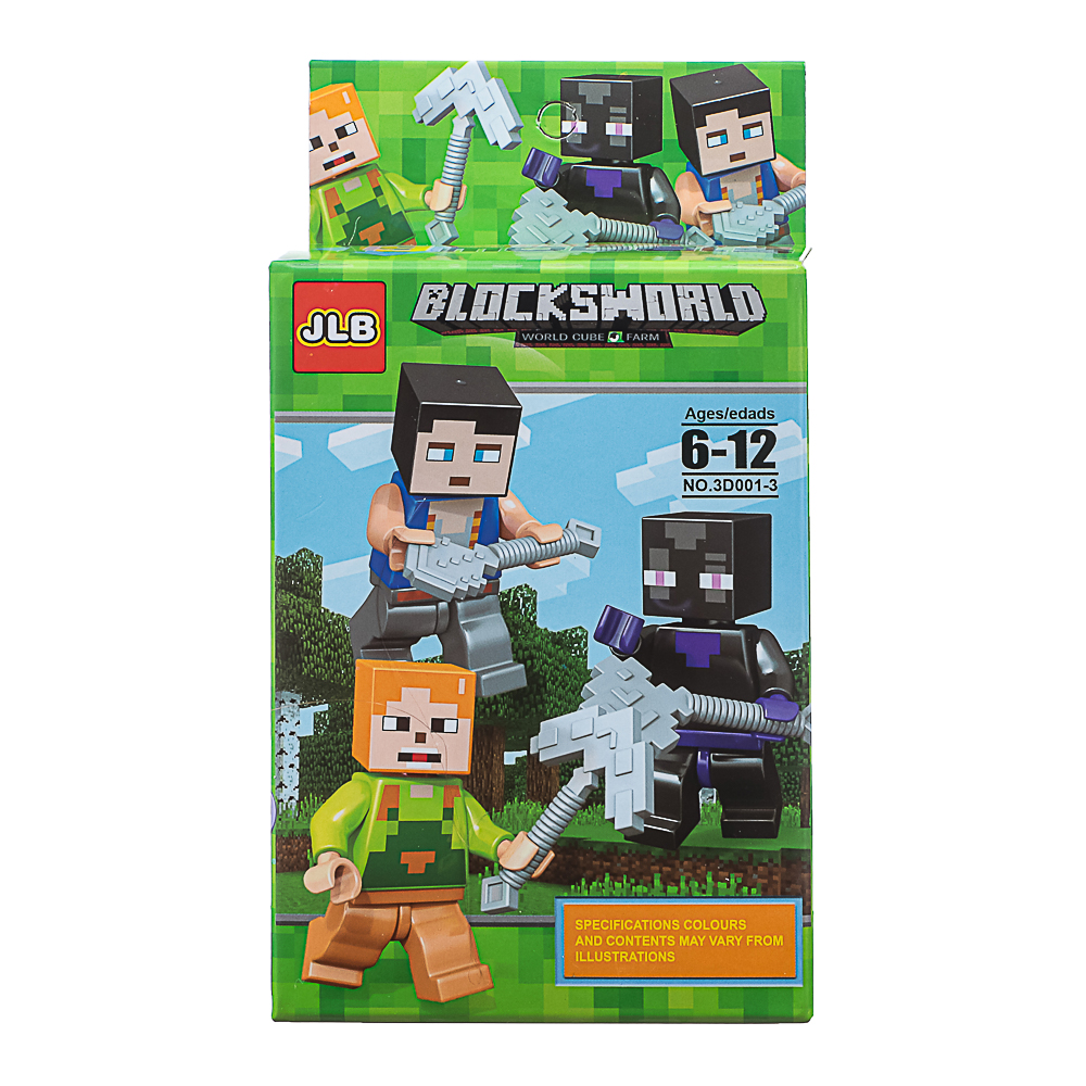 Конструктор "BlocsWorld. Персонажи" 6-12 деталей, ABS, 8х4х14 см, 4 вида - #12