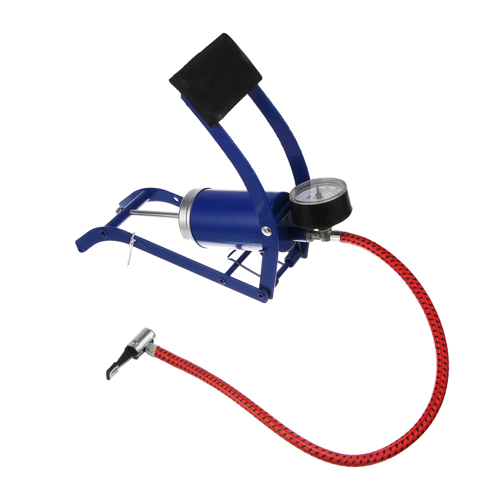 Насос ножной с манометром, тм BY SPORT, 22x9см, металл - #6