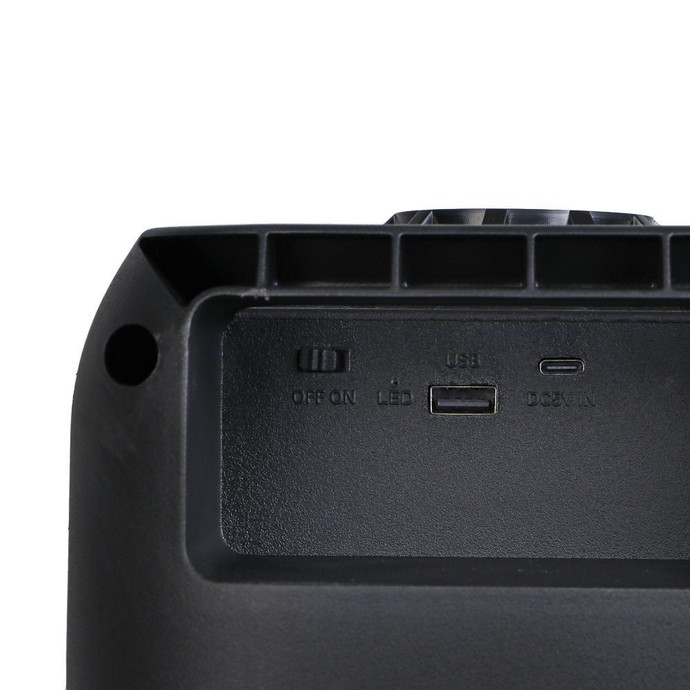 Колонка беспроводная BY Radiance, 20Вт,светомузыка,2400мАч,TWS,USB,BT 5.3,ВШГ 46x20x20см, черный - #9