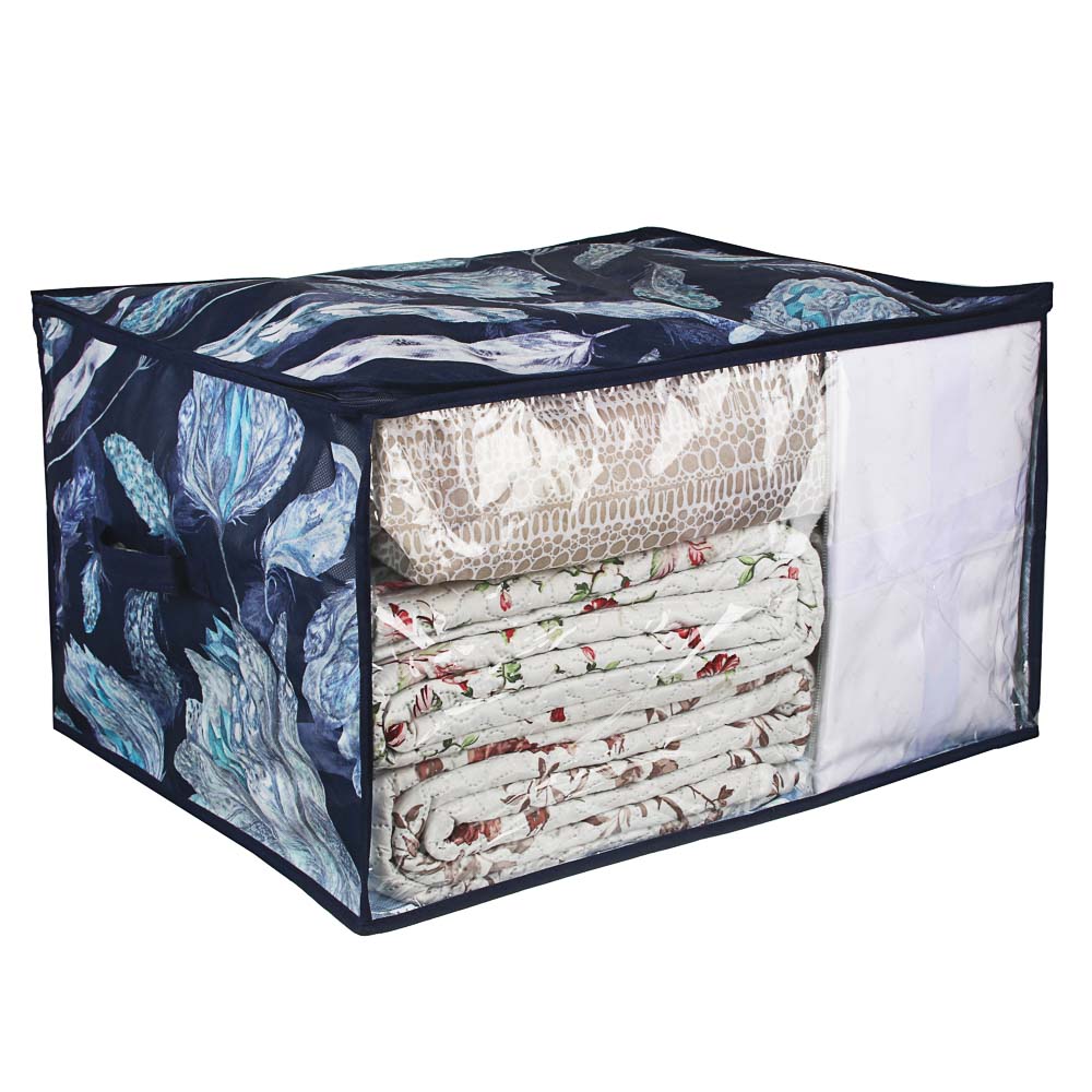 VETTA Санремо Кофр для подушек и одеял с прозрачным окном, 60х50х35см, спанбонд, ПЕВА, 2 дизайна - #3