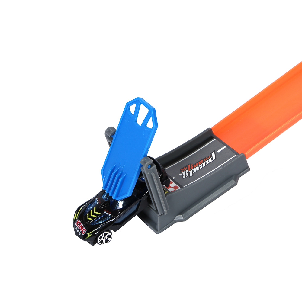 ИГРОЛЕНД Автотрек с машинками и запуском, 2 машинки, PP, 24x10x32 см, 2 дизайна - #10