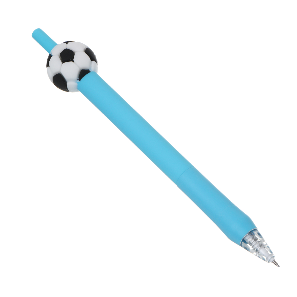 Ручка гелевая автоматическая синяя 0,5мм, "Футбол", 2 вида, шоу-бокс - #2