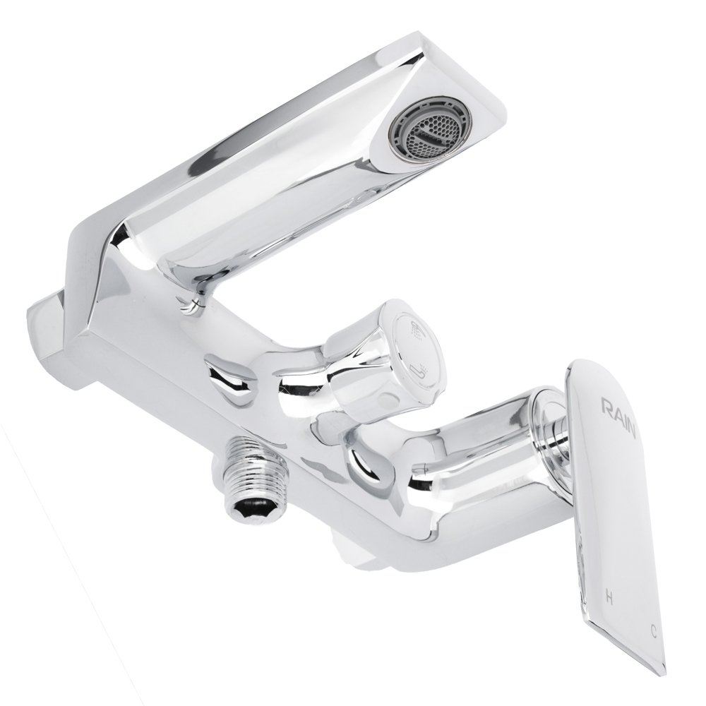 Смеситель для ванны RAIN Малахит, однорычажный, короткий излив, хром - #2