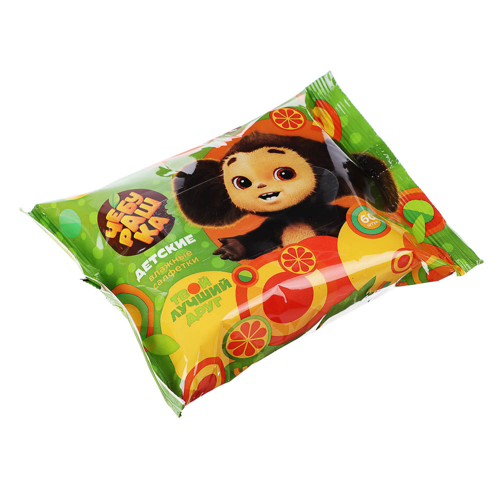 Салфетки влажные детские Чебурашка, 60шт - #3