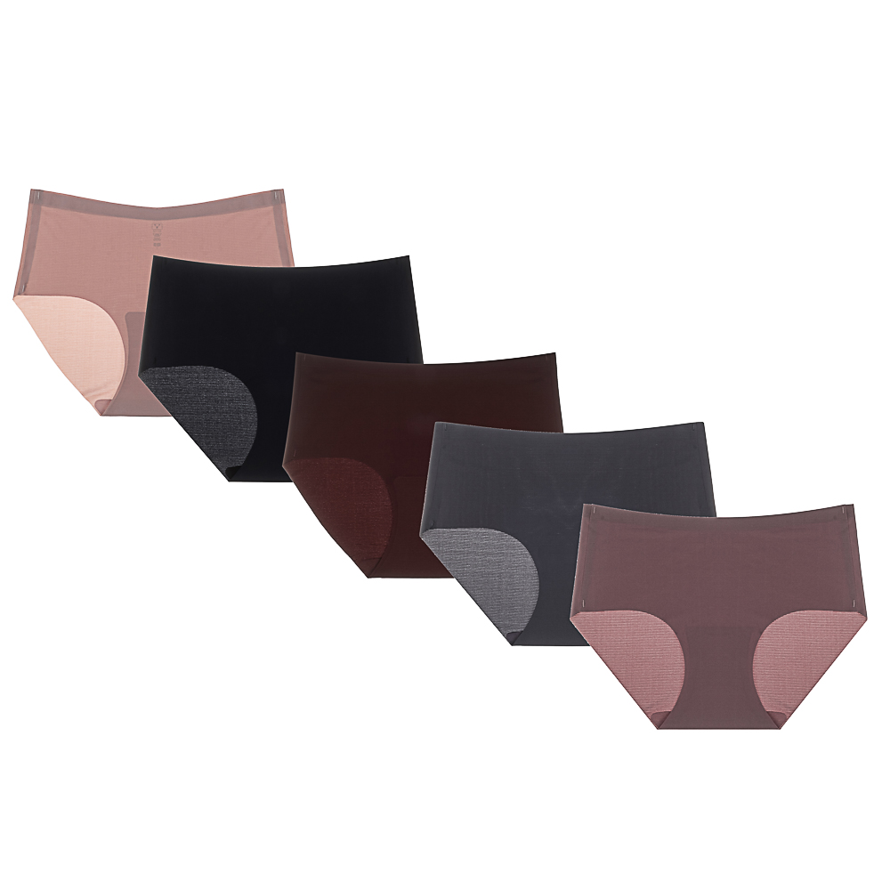 RS Трусы-слипы женские бесшовные в рубчик, р. 50, 85% нейлон, 15% спандекс, разноцветные, арт. 2036R - #1