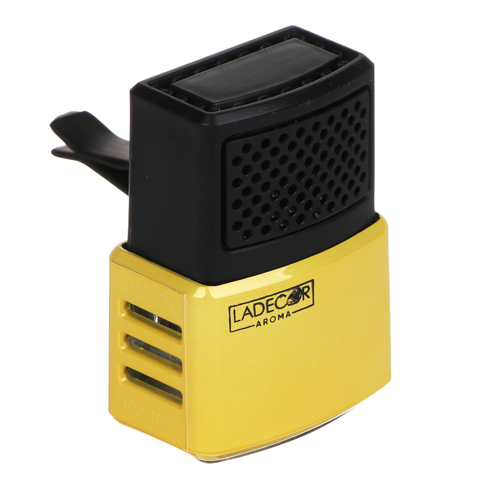 LADECОR Ароматизатор, автомобильный парфюм на дефлектор, Лимон - #1
