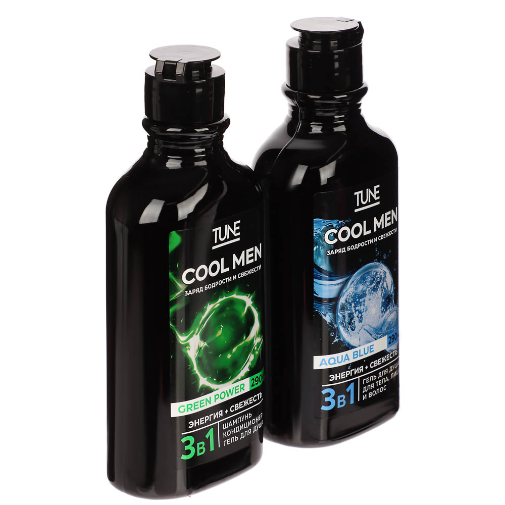 Подарочный набор мужской TUNE COOL MEN PARFUME EXPERT: Гель д/душа, 290мл+Шампунь для волос, 290мл - #2