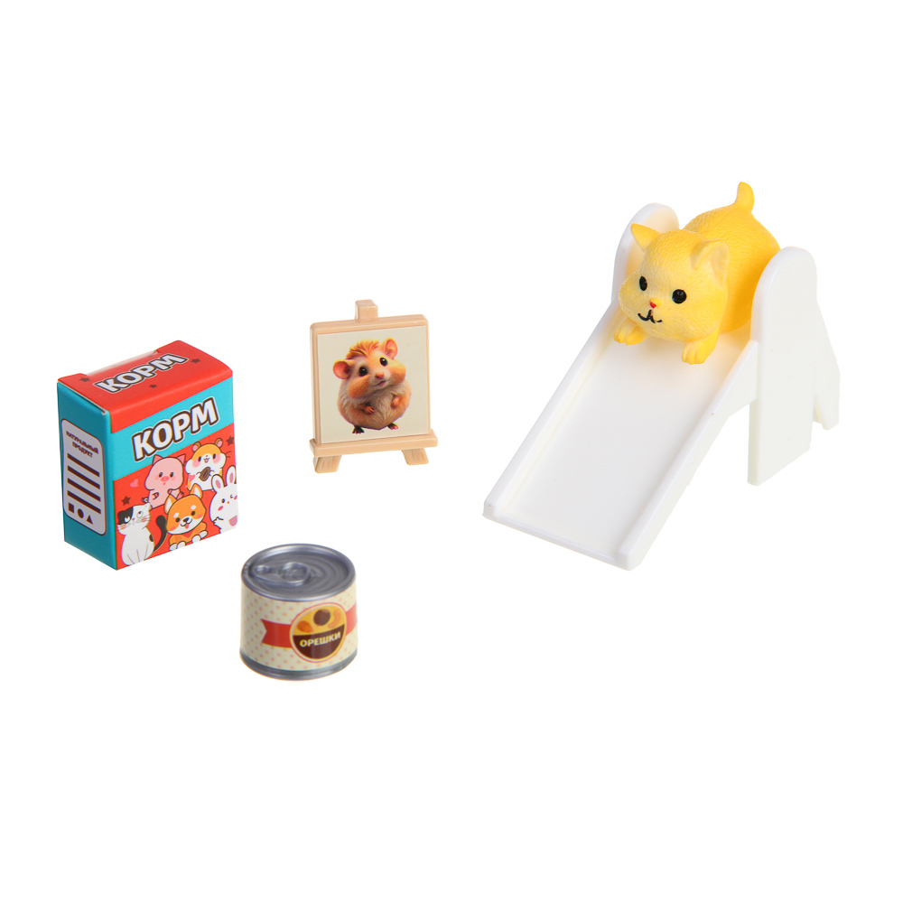 ИГРОЛЕНД Хомяк с аксессуарами, 12,5х4х16,6 см, PP, ABS, 4 дизайна - #8