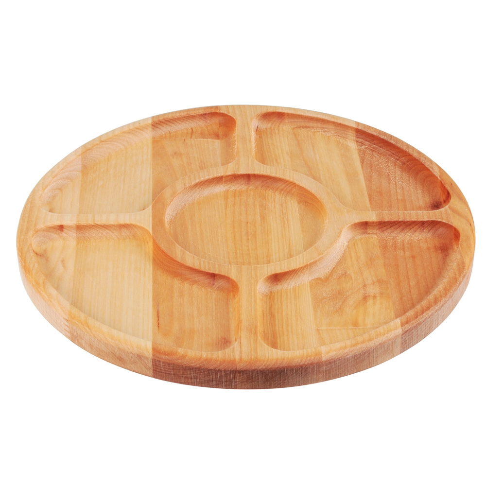 Менажница круглая 5 секций, d28х1,8см, береза - #2