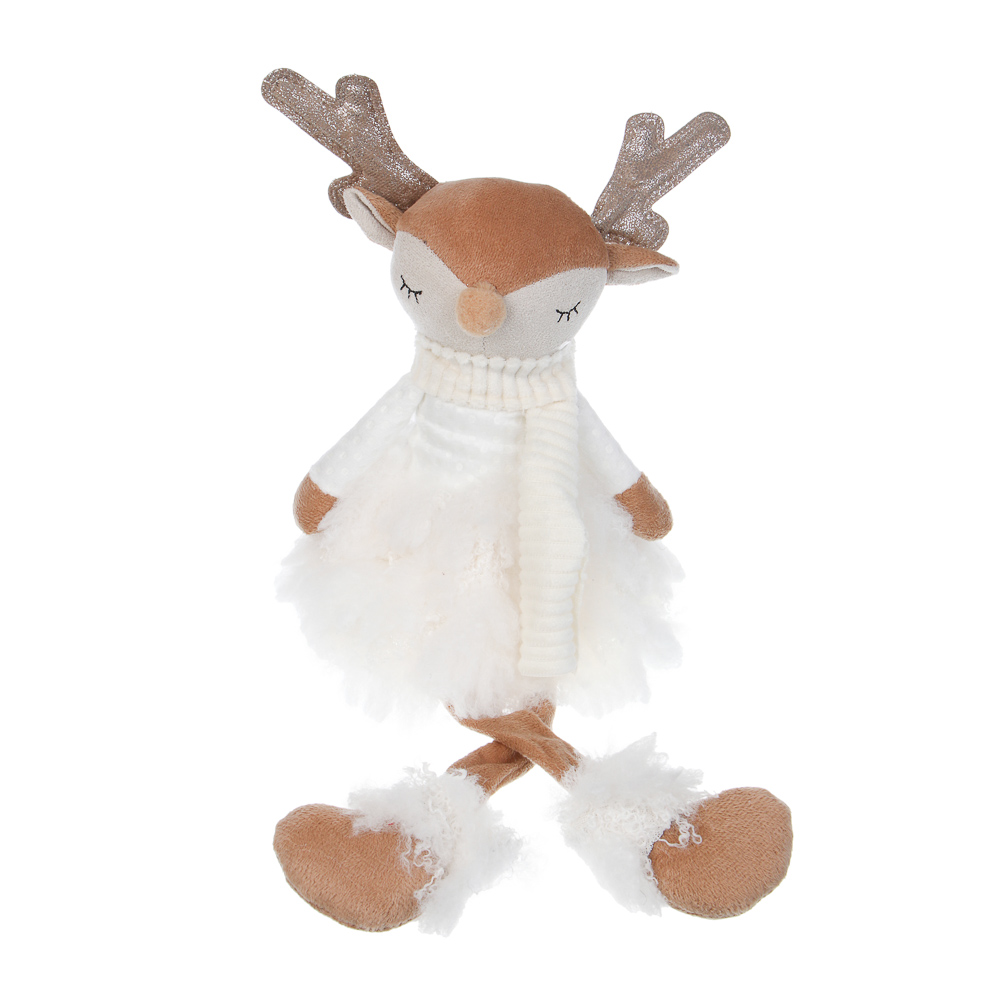 СНОУ БУМ Фигура декоративная "Олененок" 21+20 см, полиэстер - #5
