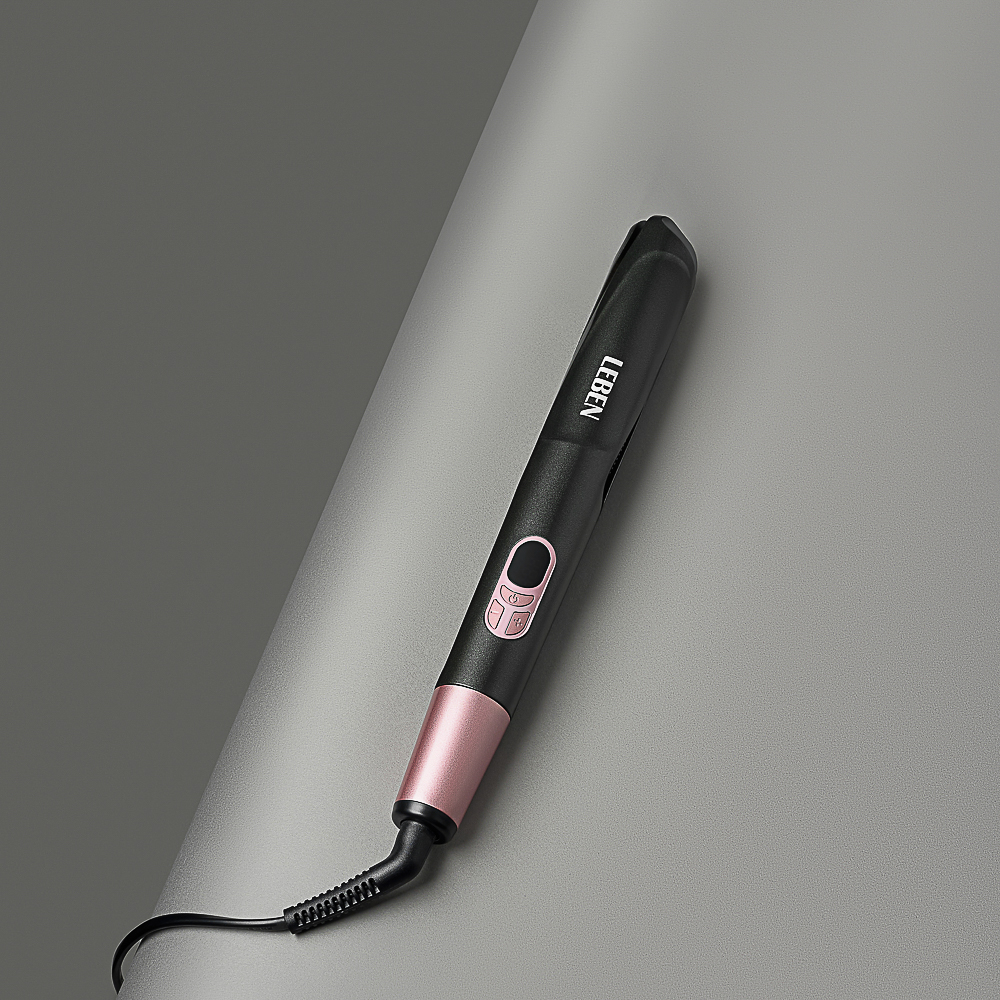 LEBEN Утюжок-выпрямитель для волос с изогнутыми пластинами, керамическое покрытие - #10