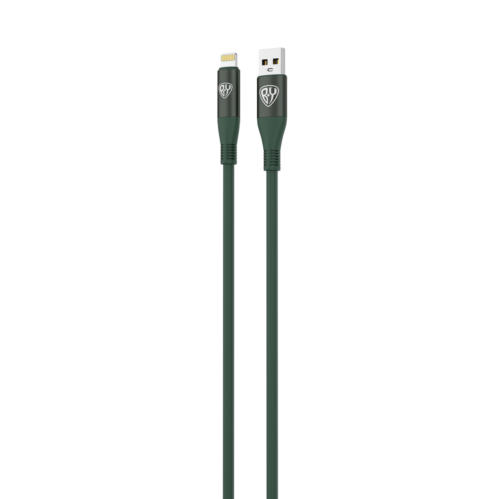 BY Кабель для зарядки Flexi iP, 1 м, 2.4А, Быстрая зарядка, зеленый - #3