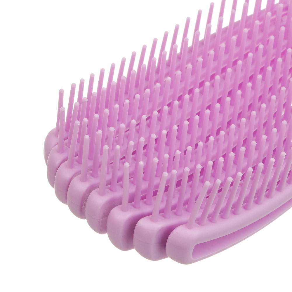 Расческа массажная веерная тм ЮНИLOOK, 23 см, пластик, 4 цвета - #4