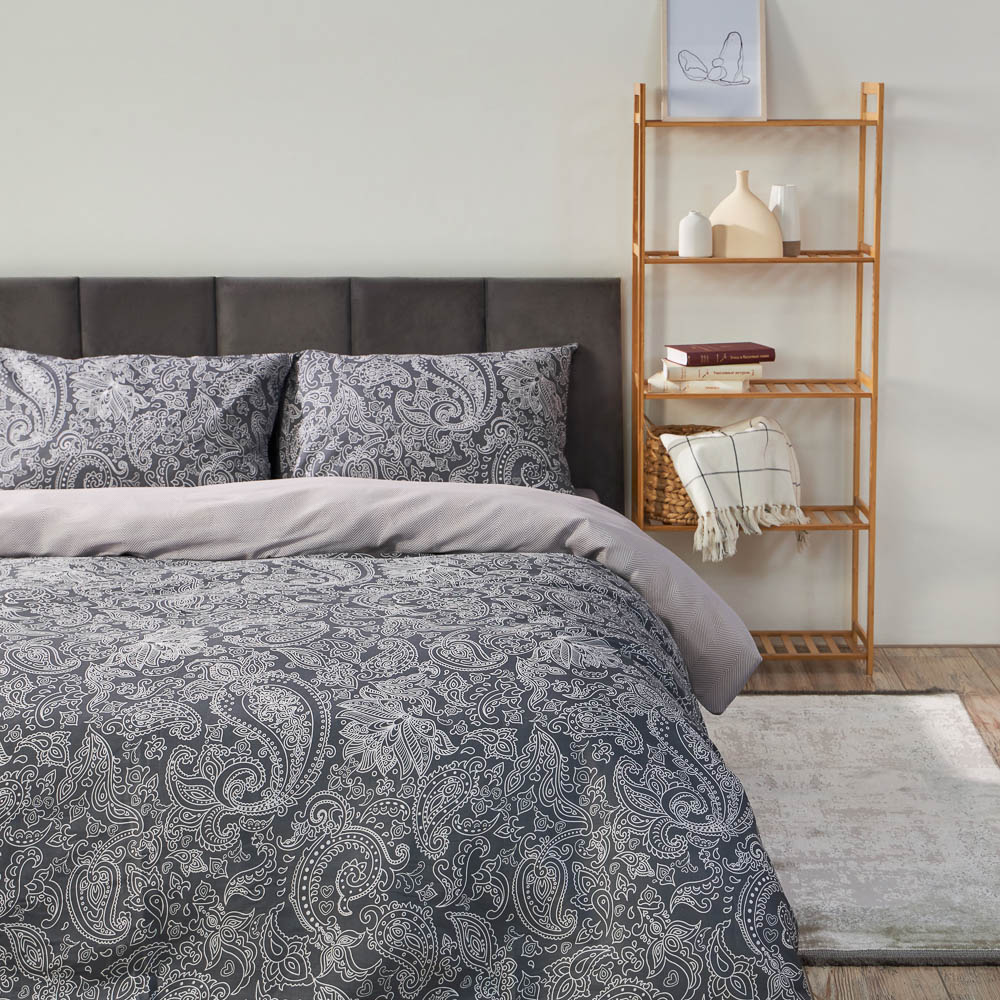 PROVANCE Фрэя Комплект постельного белья евро (4 предмета), бязь, 100% хлопок, серый - #2