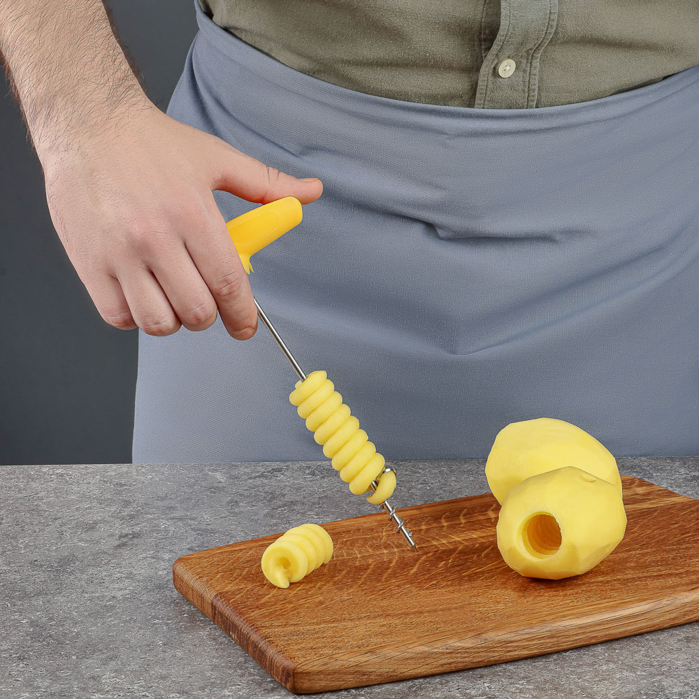 SATOSHI Нож для фигурной нарезки картофеля 21х10см, нерж.сталь - #7