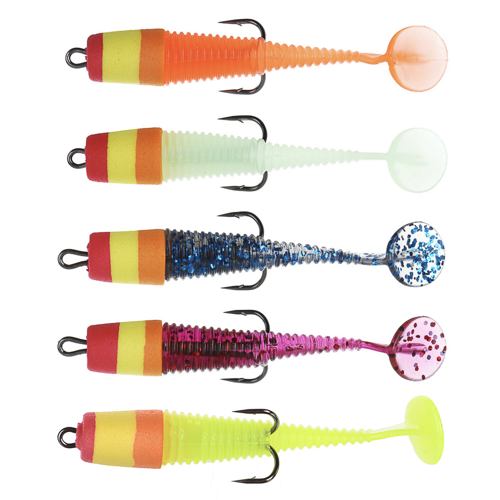 Набор силиконовых приманок "Комбо" тм AZOR FISHING, 75мм, 5 цветов - #1