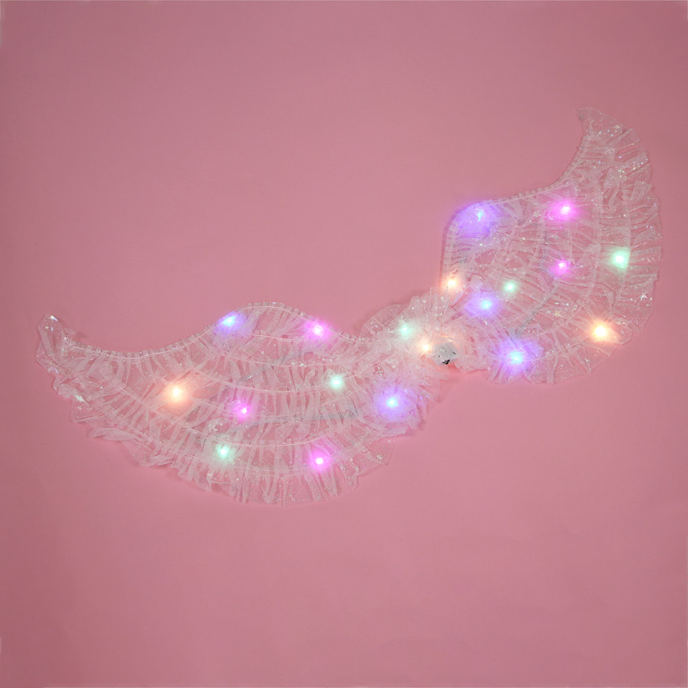 СНОУ БУМ Крылья Ангела LED, 74х24-25см, PVC, полиэстер, 3хLR44, 3 режима, 2 дизайна - #5