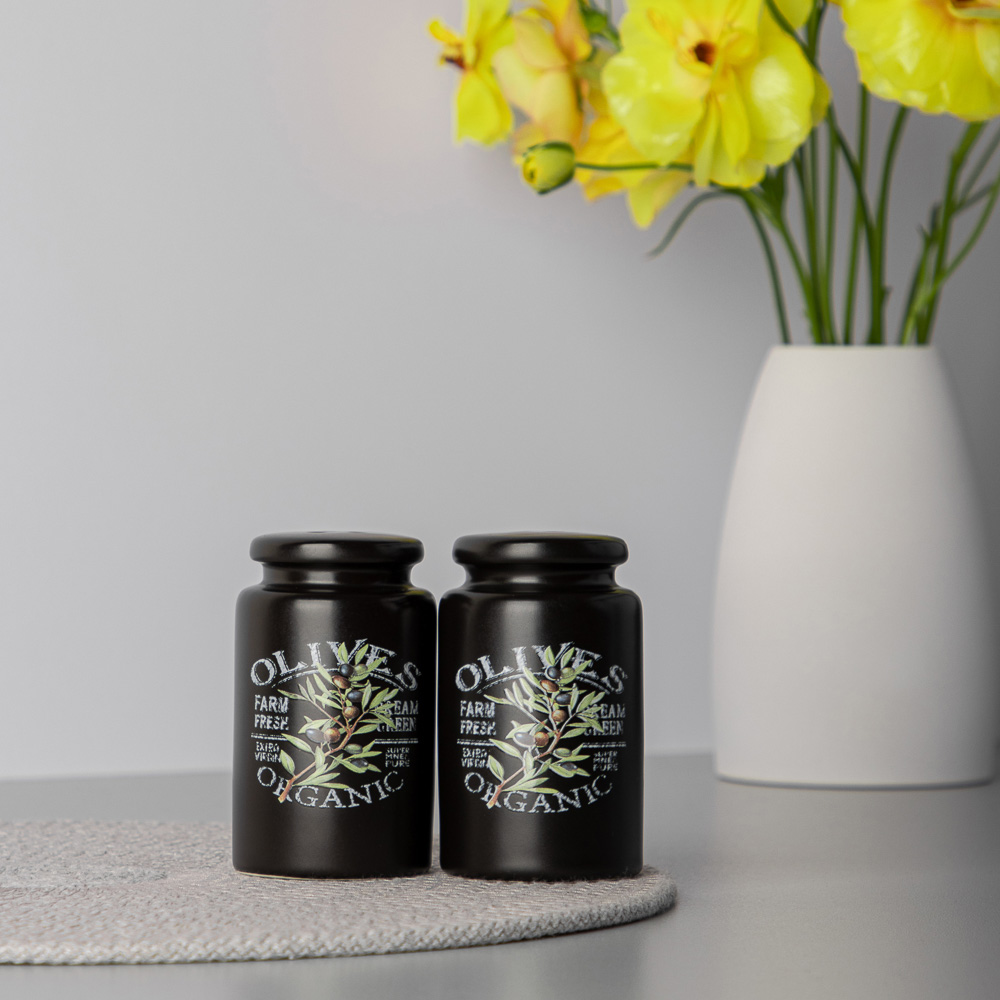 MILLIMI Олива Набор для соли и перца, 5х8см, керамика - #6