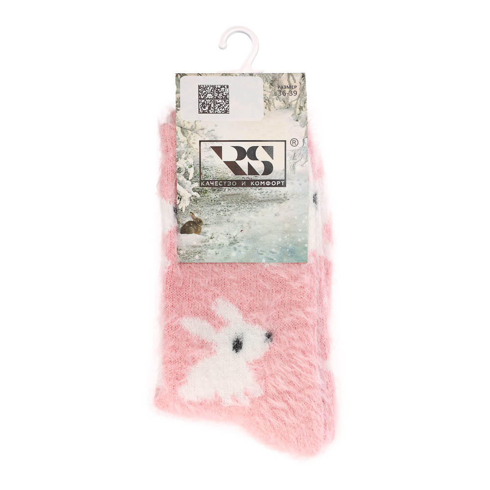 Носки женские классические с имитацией норки, тм RS, 96% п/э, 4% спандекс, р. 36-39, RSQ4 - #5