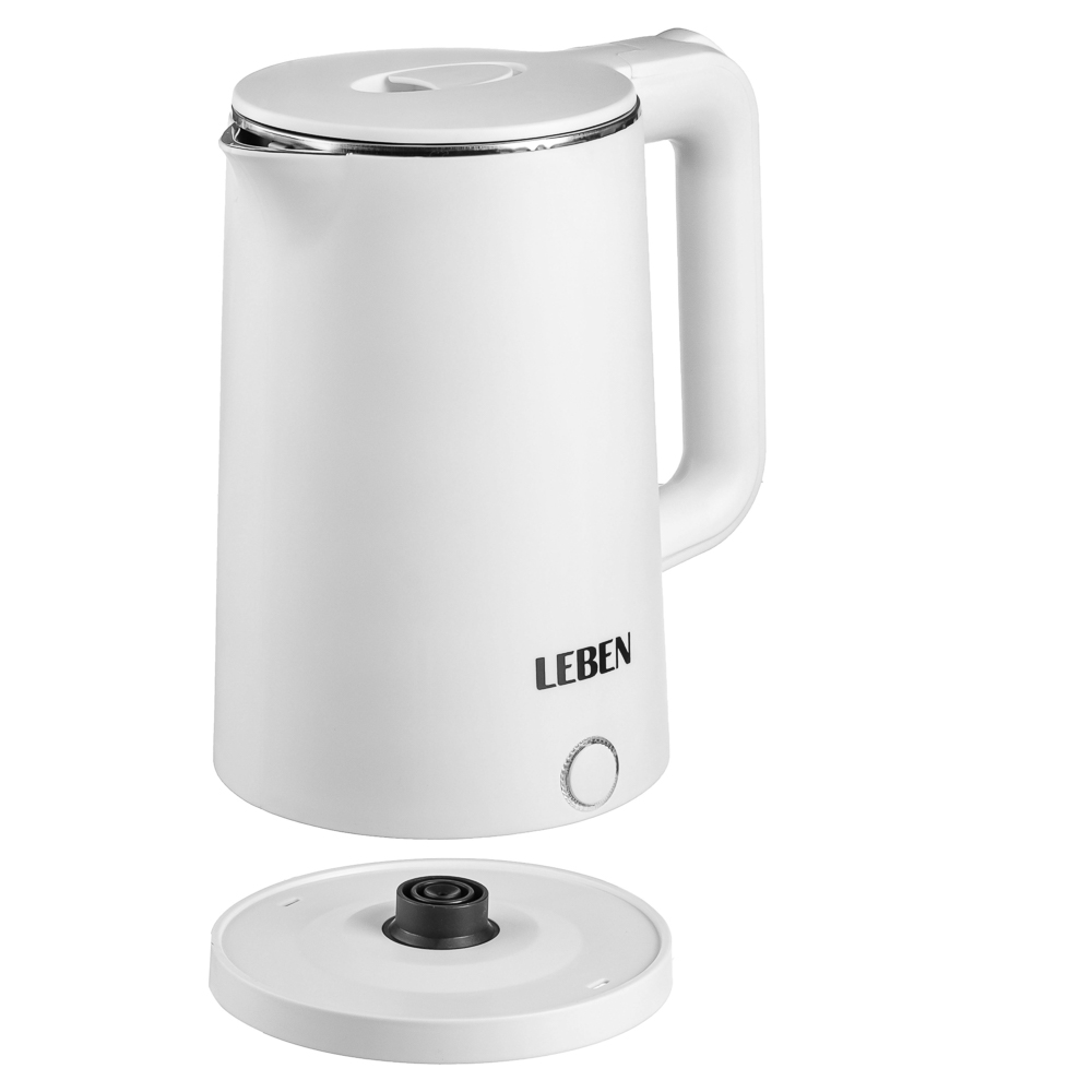 Чайник электрический LEBEN, белый, 1,7 л, 1850 Вт - #2
