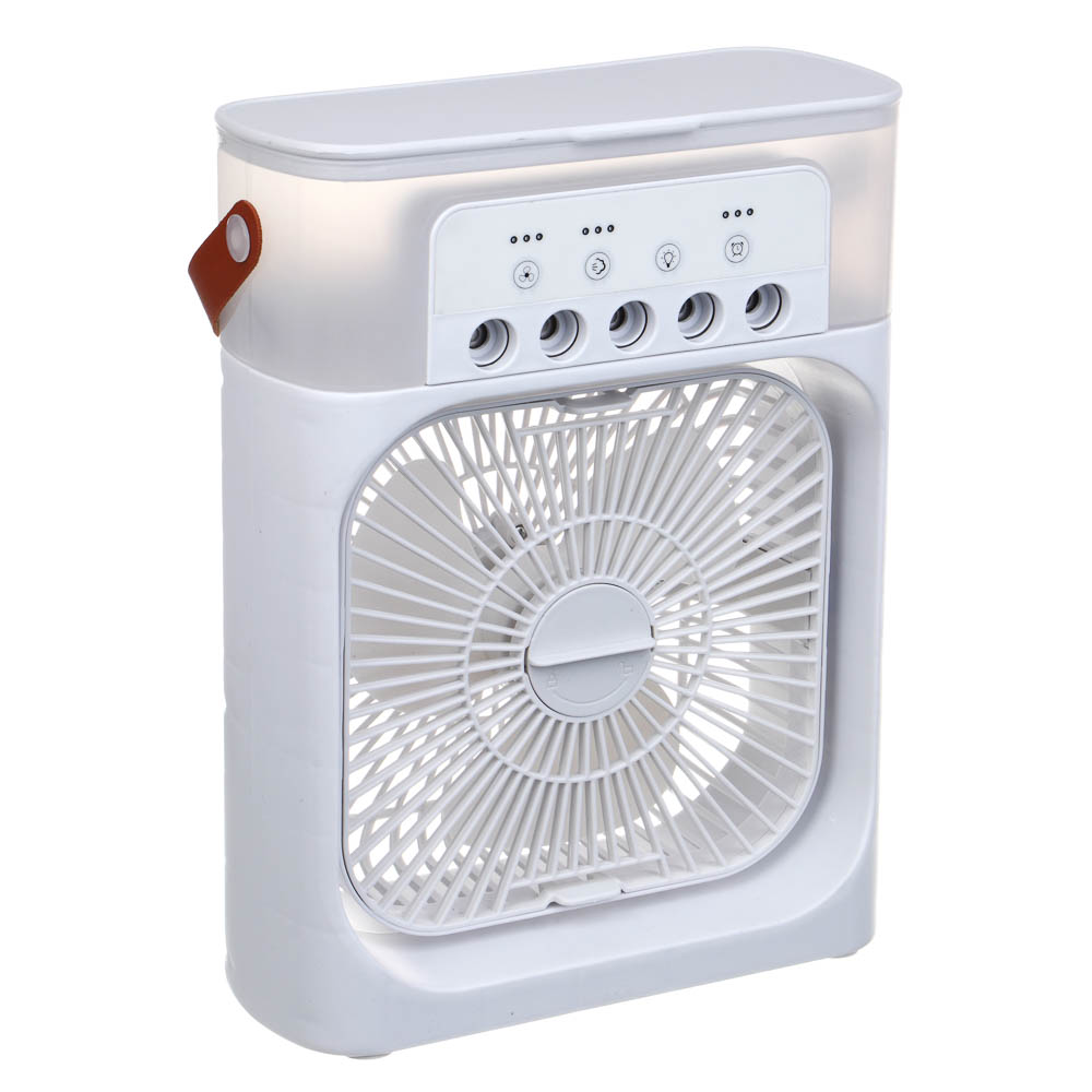 Вентилятор настольный с увлажнителем тм LEBEN 6Вт, 5в/1.2А, 24.5x18.5см, USB-кабель, белый - #5