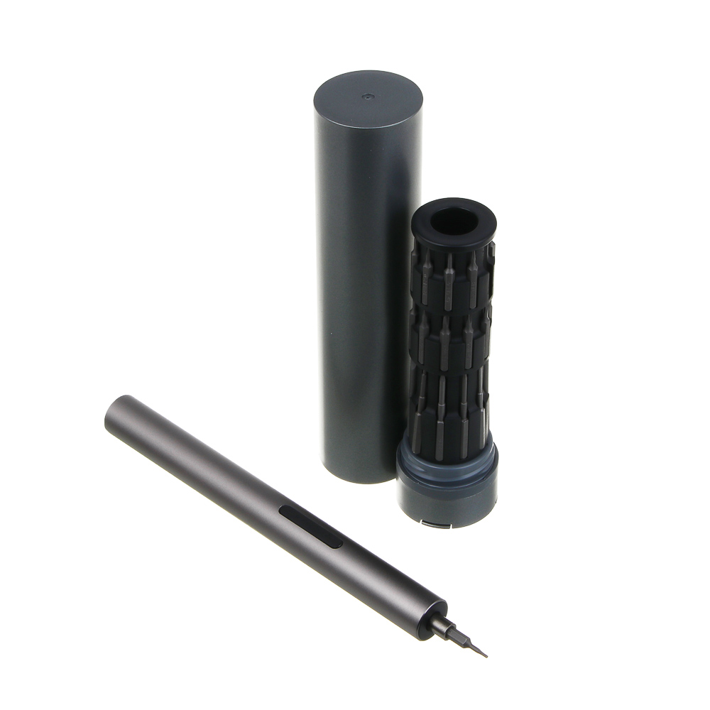 ЕРМАК Набор: аккумуляторная отвертка для точных работ (3,7В; type-C) + биты 30шт., футляр-цилиндр - #1