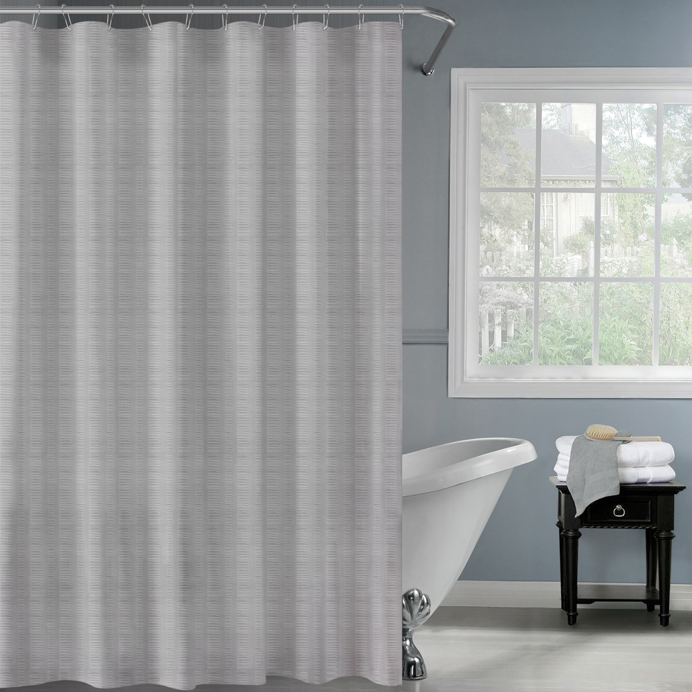 Штора для ванной 180х200см SWANNY, GRANIT3, серый, полиэстер, SWC-80-24-GRY - #7