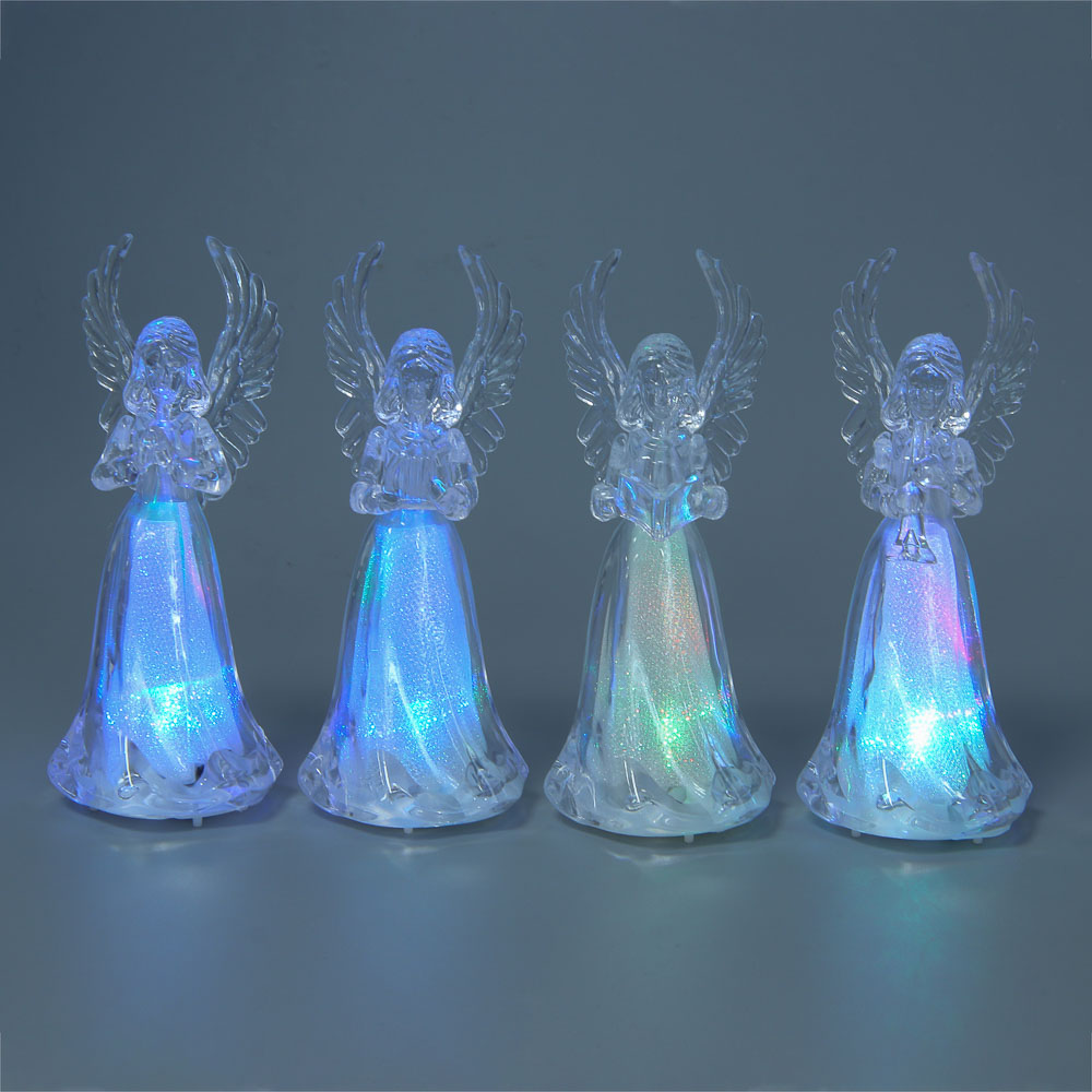 СНОУ БУМ Светильник декоративный LED в виде ангелочка, 5х11,5см, PS, 3хAG3, 1режим, мерцание, 4диз. - #7