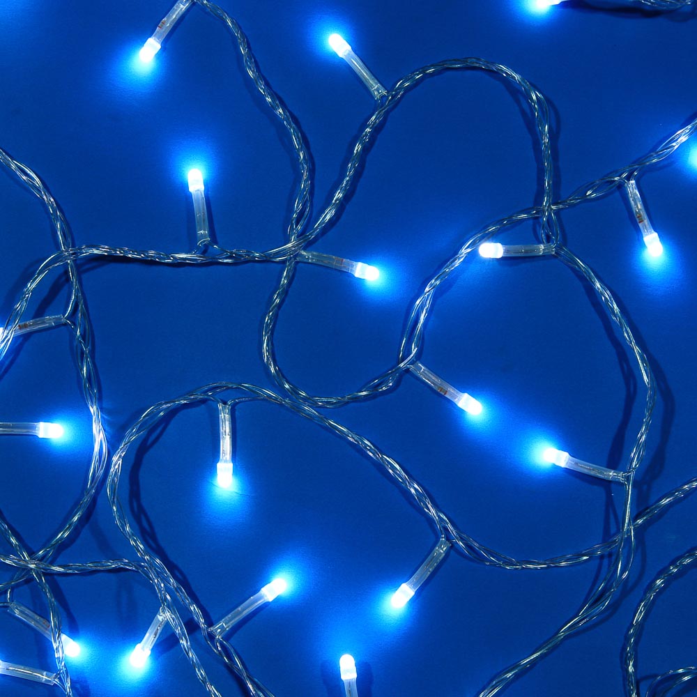 СНОУ БУМ Гирлянда эл. вьюн 10м, 100LED, белый, 8 режимов, ПВХ прозрачный, 220В - #1