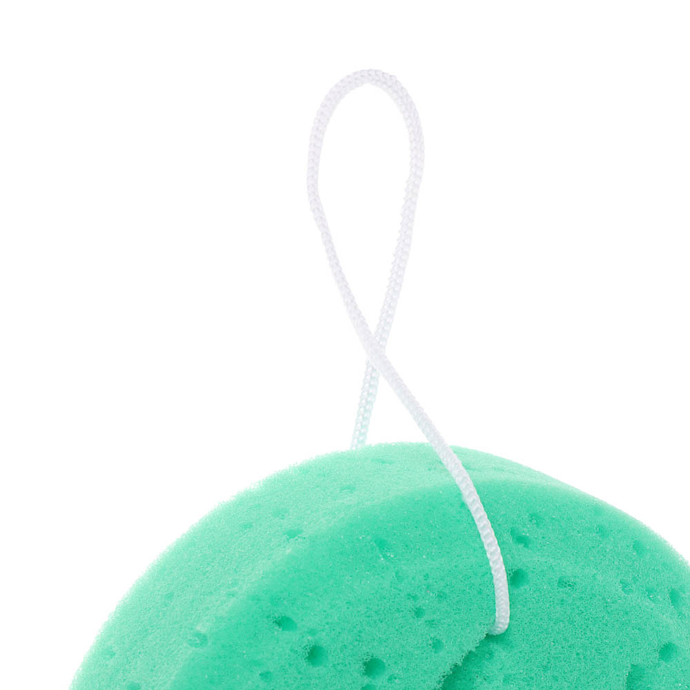 ЮL Мочалка-губка поролоновая крупнопористая с подвесом, полиуретан, 13,5х5см, 3 цвета - #8