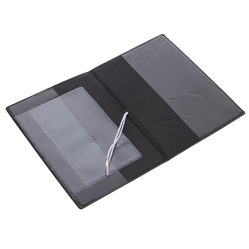 Обложка для паспортатм ЮL с отд.для карт и удерживающей резинкой , ПВХ, 13,7х9,6см, 6 дизайнов, #2 - #16