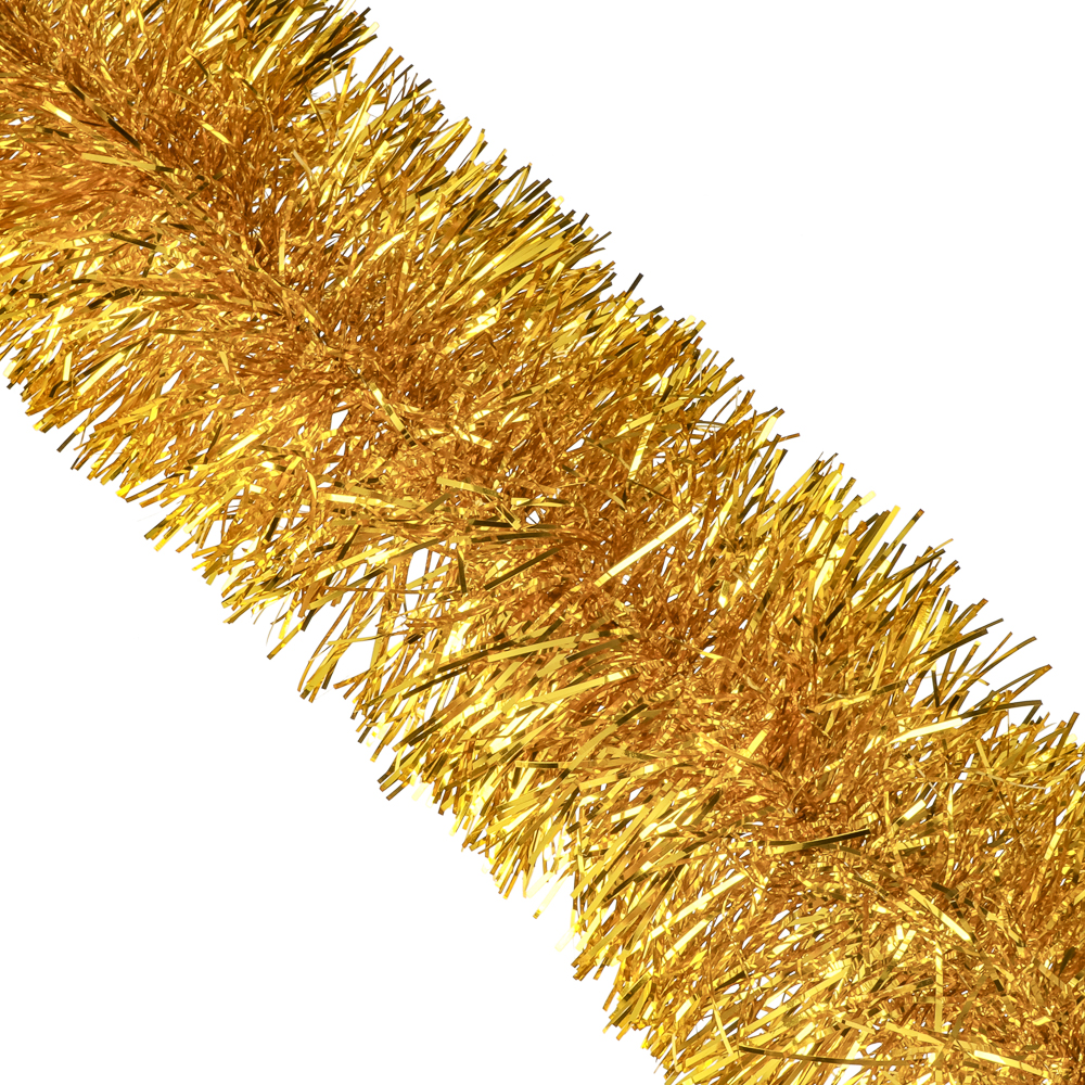 СНОУ БУМ Мишура Норка 9x200см, ПЭТ, золото - #1