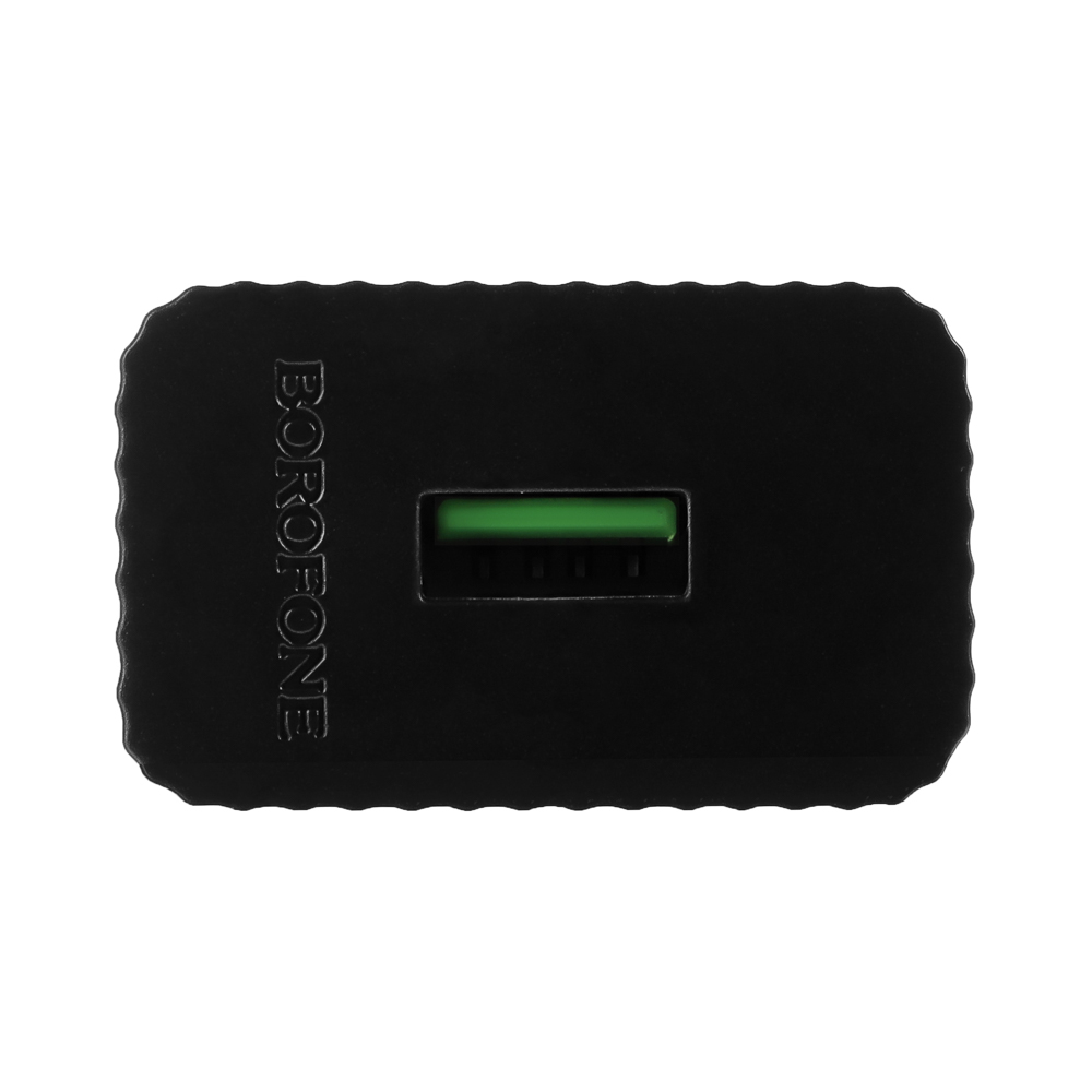 Сетевое зарядное устройство BOROFONE модель BAS72A, USB-A QC 18W, цвет: черный - #5