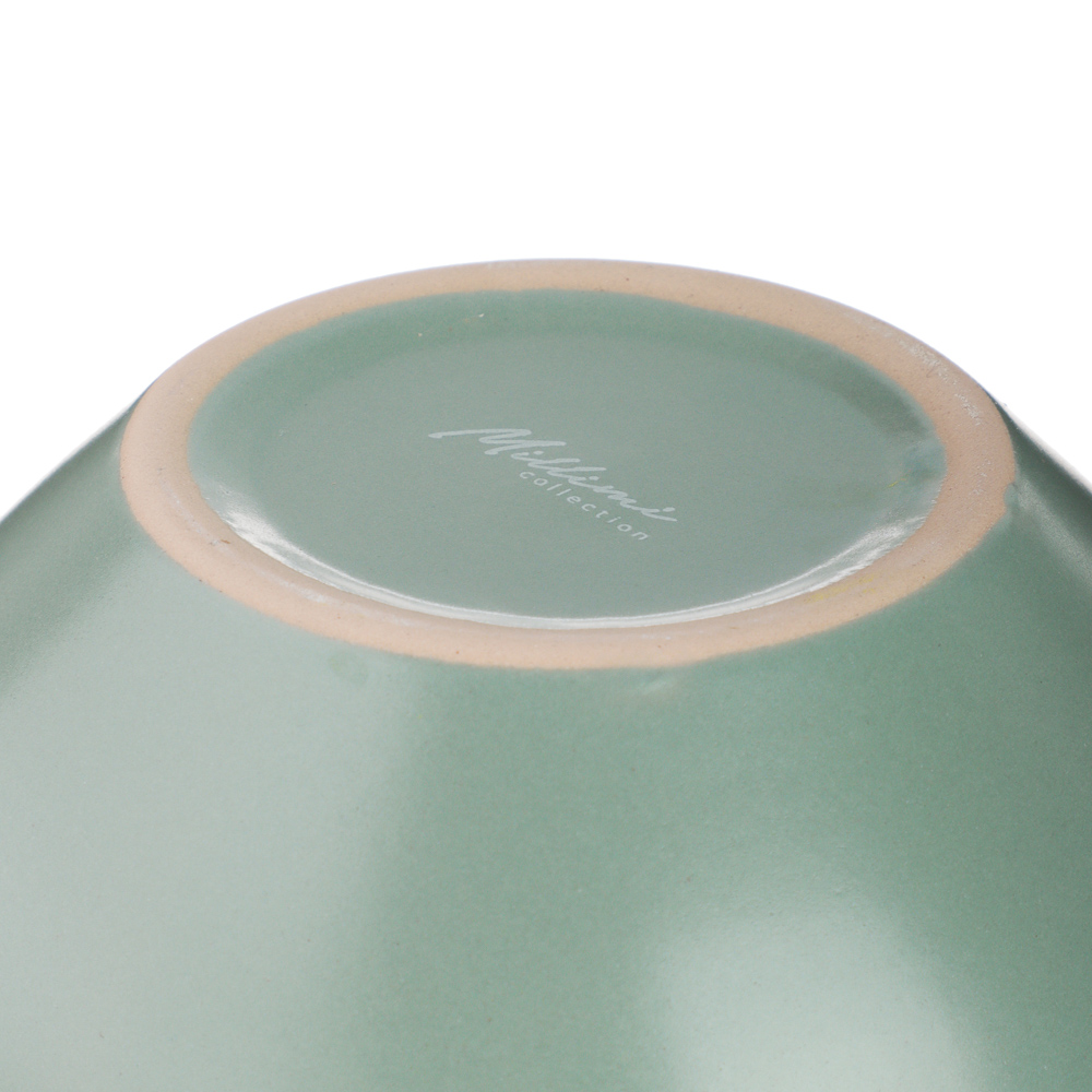 MILLIMI Салатник 710мл, 14х8см, керамика, оливковый - #6