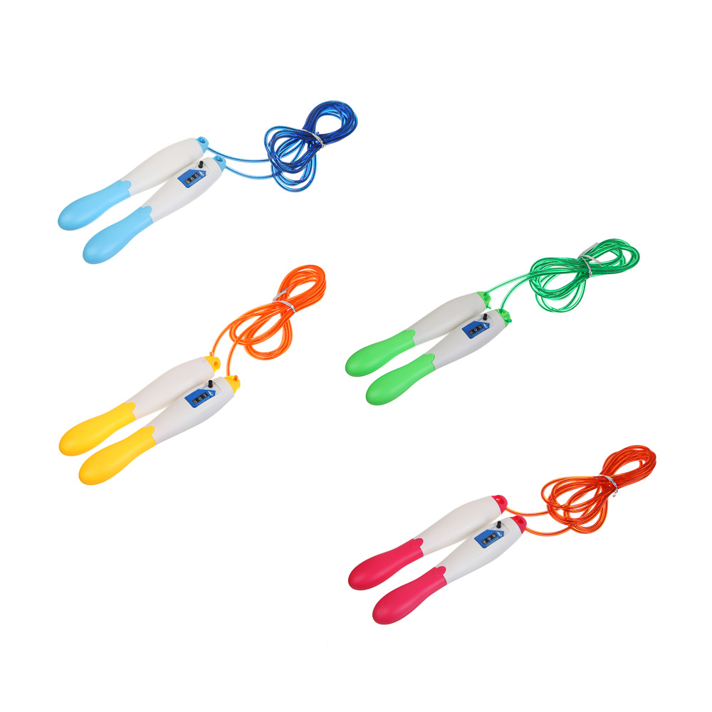 Скакалка со счетчиком тм BY SPORT, 3 м, d4мм, ПП, сталь, 4 цвета - #1