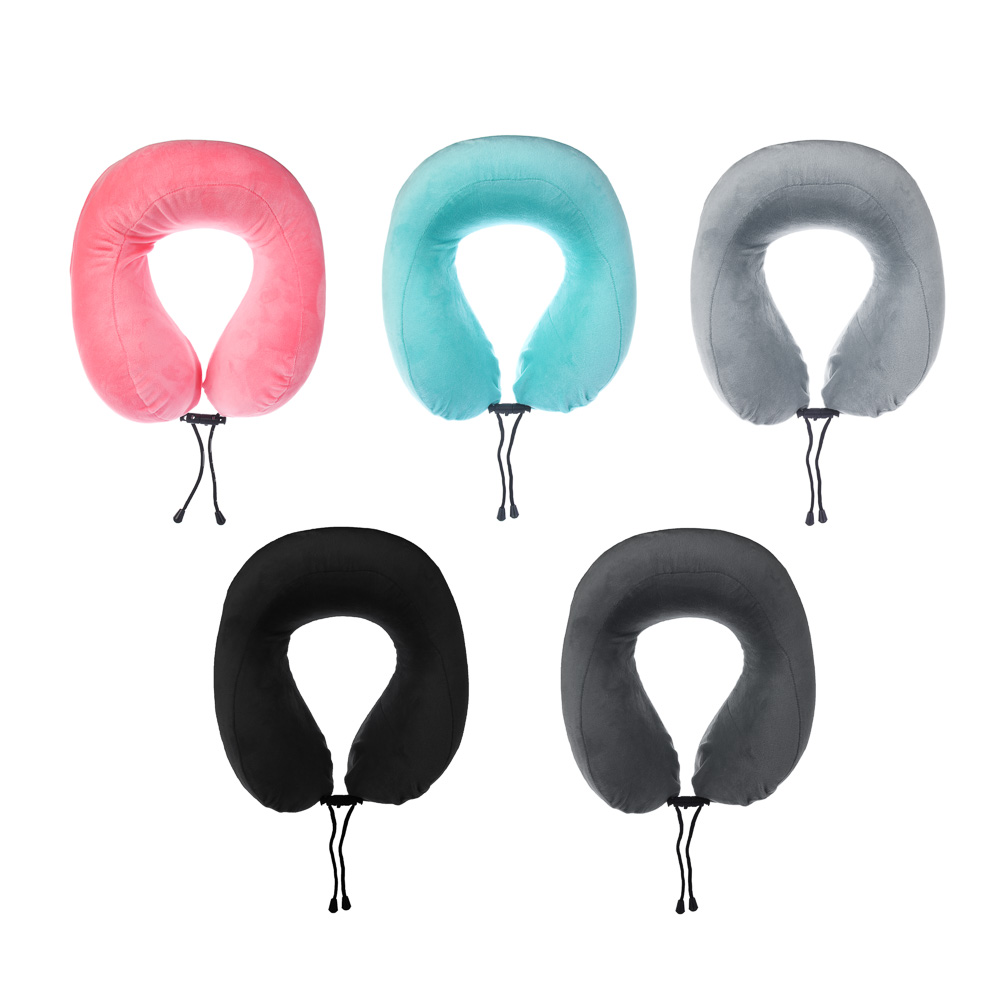 Подушка дорожная тм ЕРМАК, микс цветов, велюр - #1