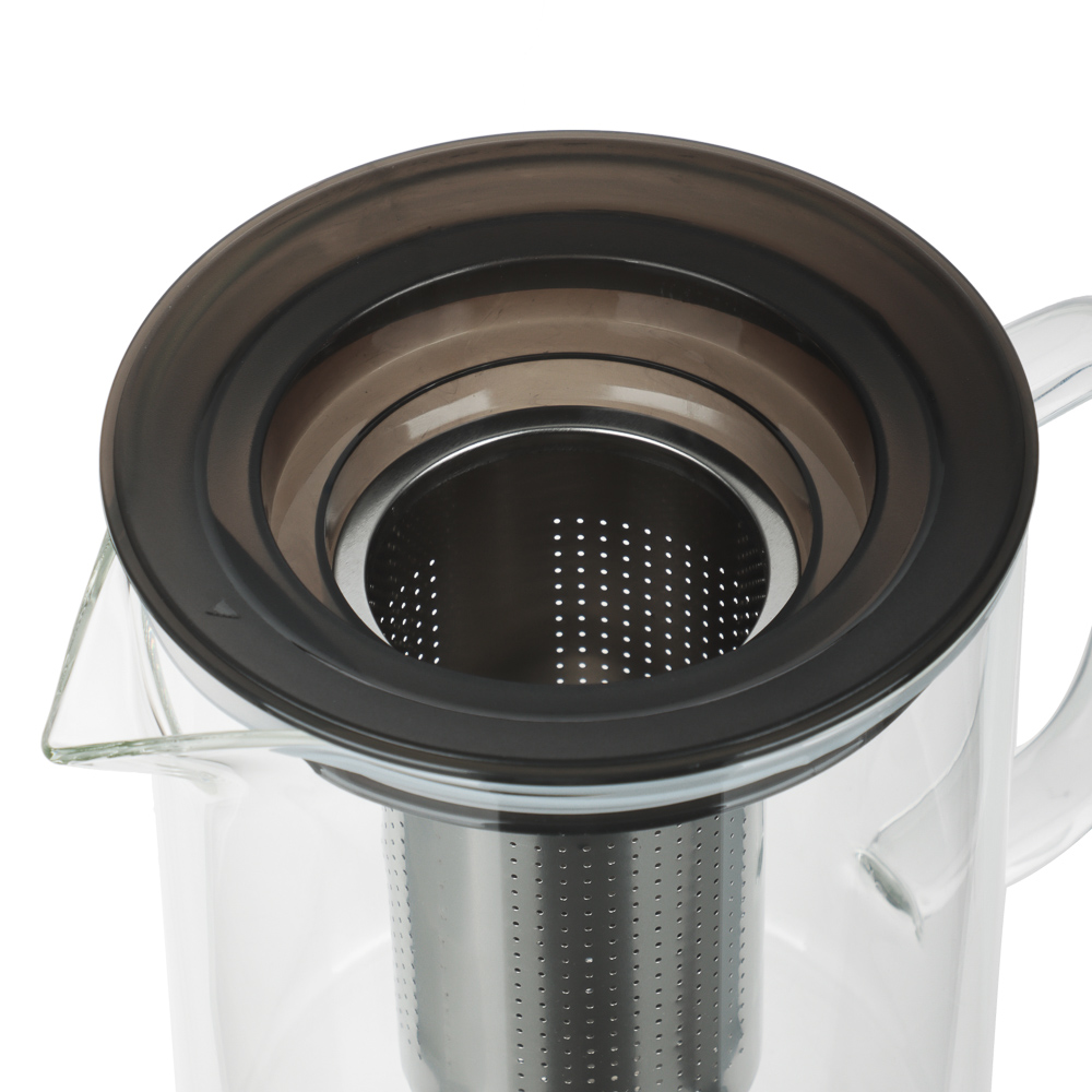 SATOSHI Монблан Чайник заварочный 1200мл, стекло, нерж.сталь - #7