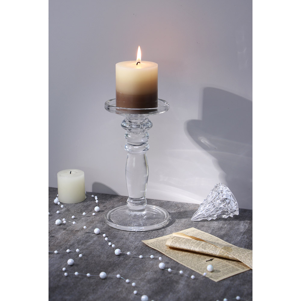 Подсвечник, 11,1х11,1х20,1см, стекло, арт.71 - #3