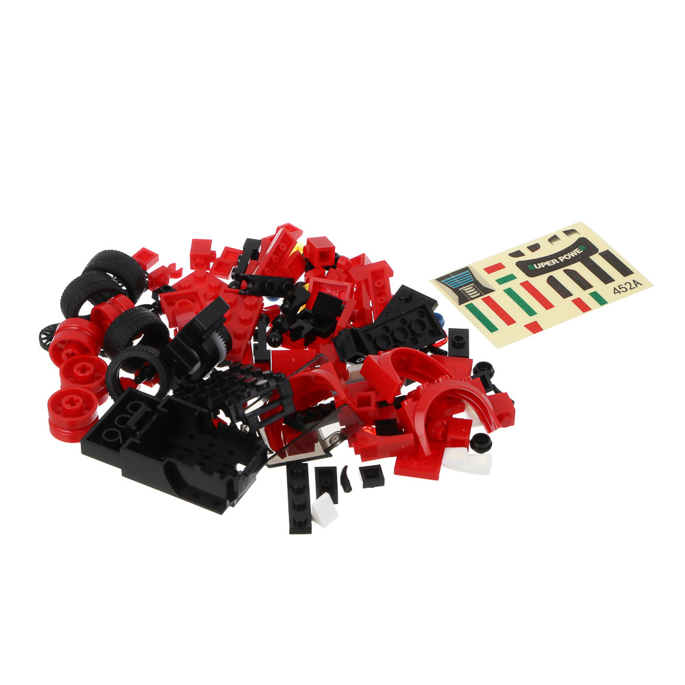 ИГРОЛЕНД Конструктор "Гоночные машинки", 117-123 дет., 21х4,3х15,5 см, ABS, 4 вида - #5